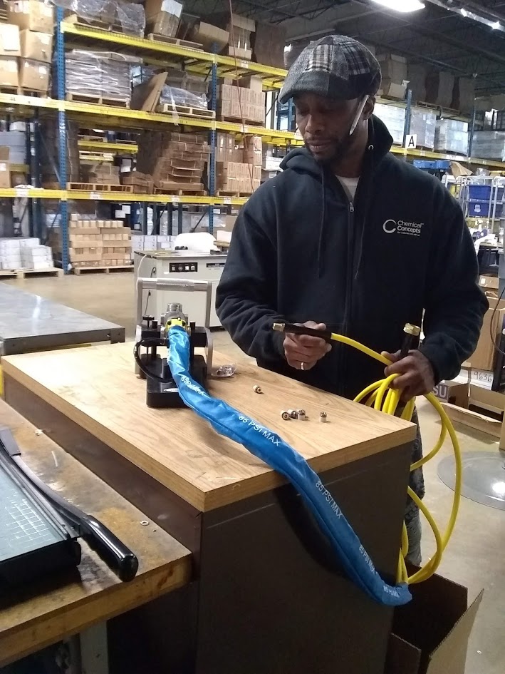 vern in the warehouse