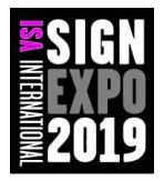 ISA International Sign Expo 2019 logo