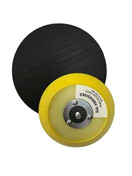 Siafast Hook N' Loop 5" x NH 1/2" Thick Medium Edge Backup Pad