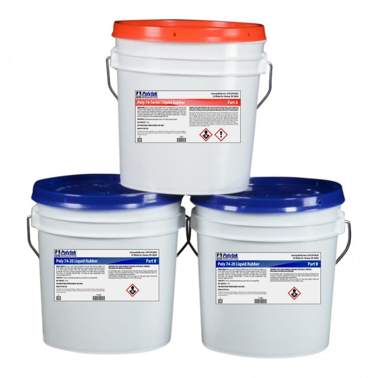 Polytek 74-20 Polyurethane Liquid Mold Rubber-24 lb Kit - Chemical Concepts