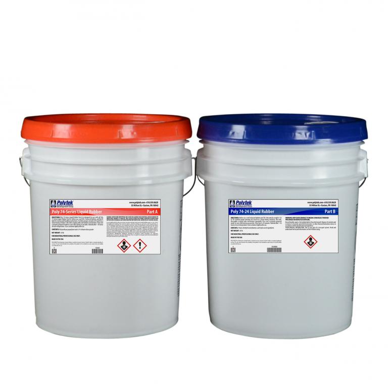 Polytek 74-20 Polyurethane Liquid Mold Rubber-24 lb Kit - Chemical Concepts