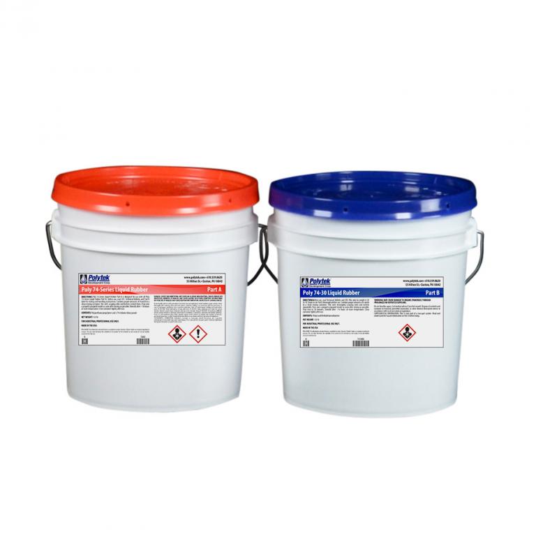Polytek 7430HT Polyurethane Liquid Mold Rubber16 lb Kit Chemical