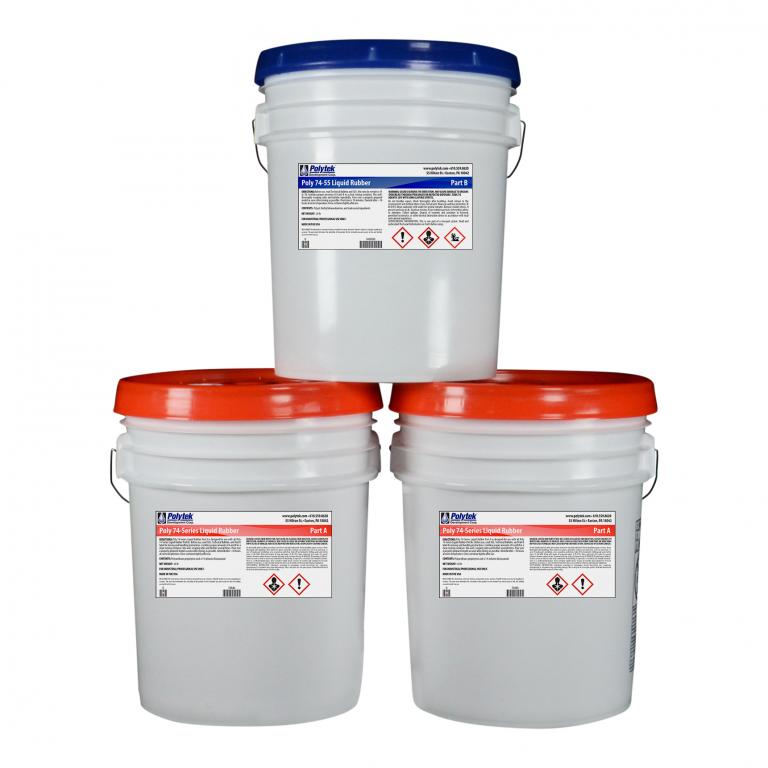Polytek 74-55 Polyurethane Liquid Mold Rubber-100 lb Kit - Chemical Concepts