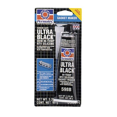 Permatex Ultra Black Maximum Oil Resistance RTV Silicone Gasket Maker – 3 Oz Tube