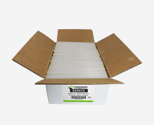 Surebonder 925 acrylic hot melt glue sticks, 1/2 in. by 10 in.