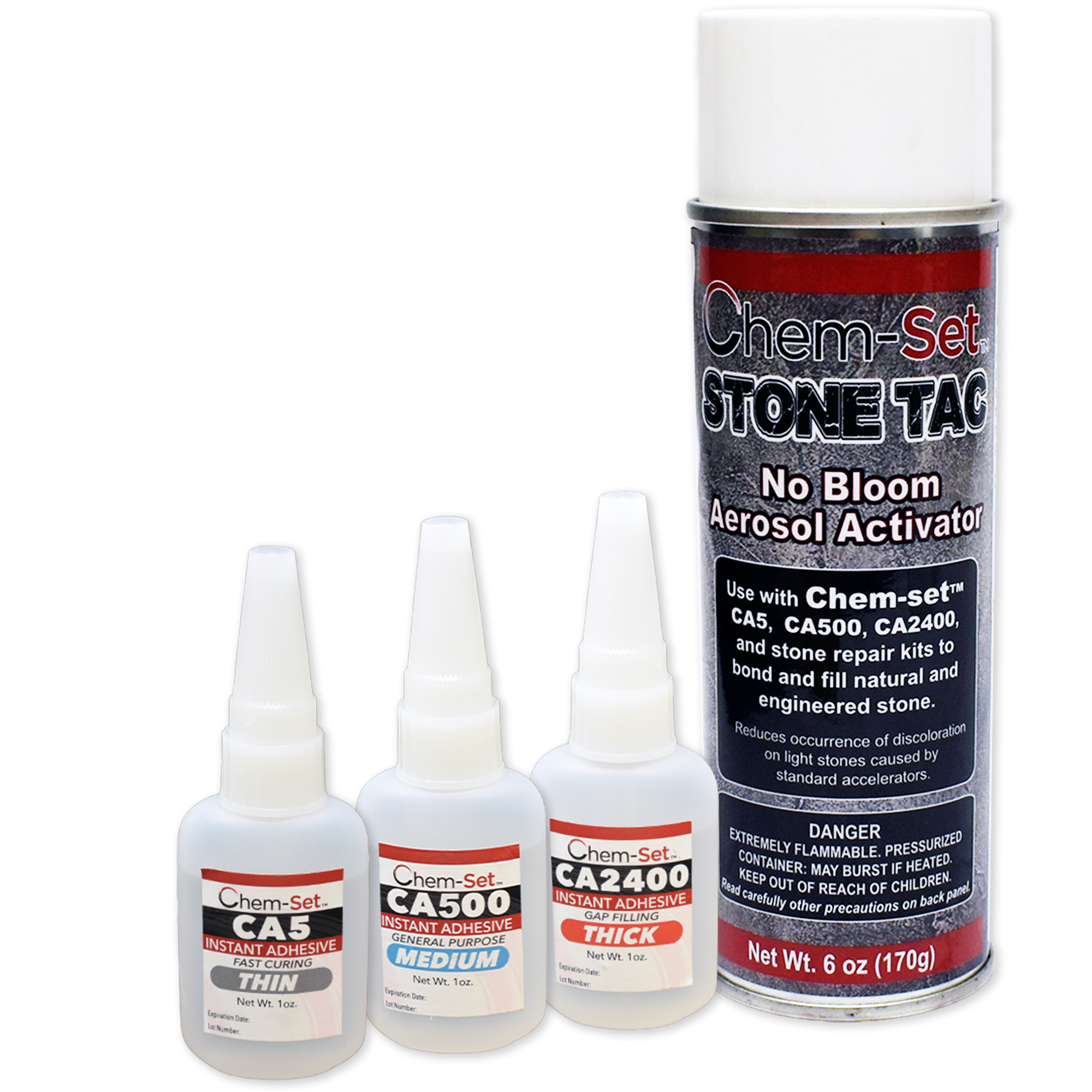 Chem-Set No-Bloom Pro Stone Repair Kit (1 oz) – CCA802