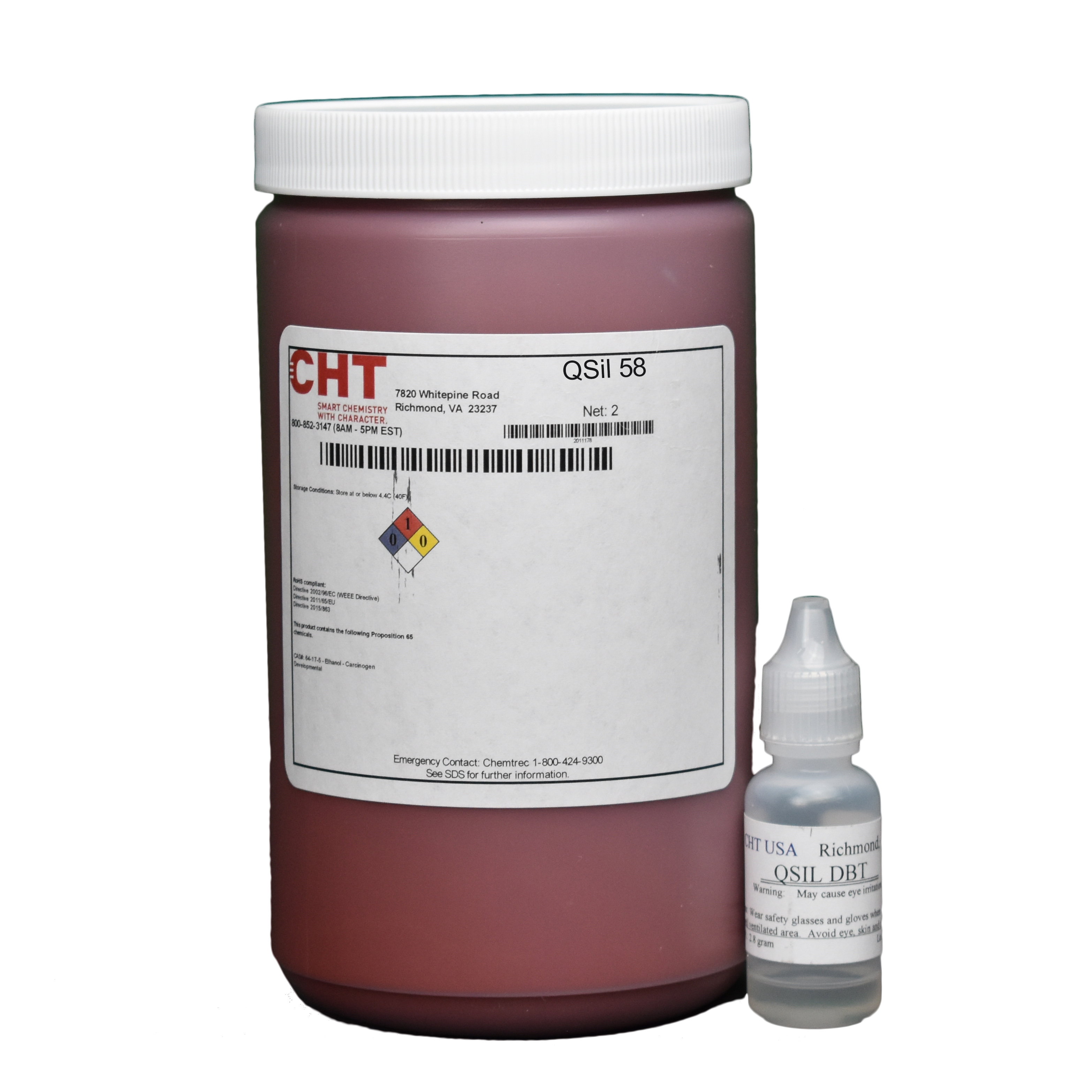 CHT Group QSil 58 Potting Silicone/Encapsulant - Red 2LB KIT 