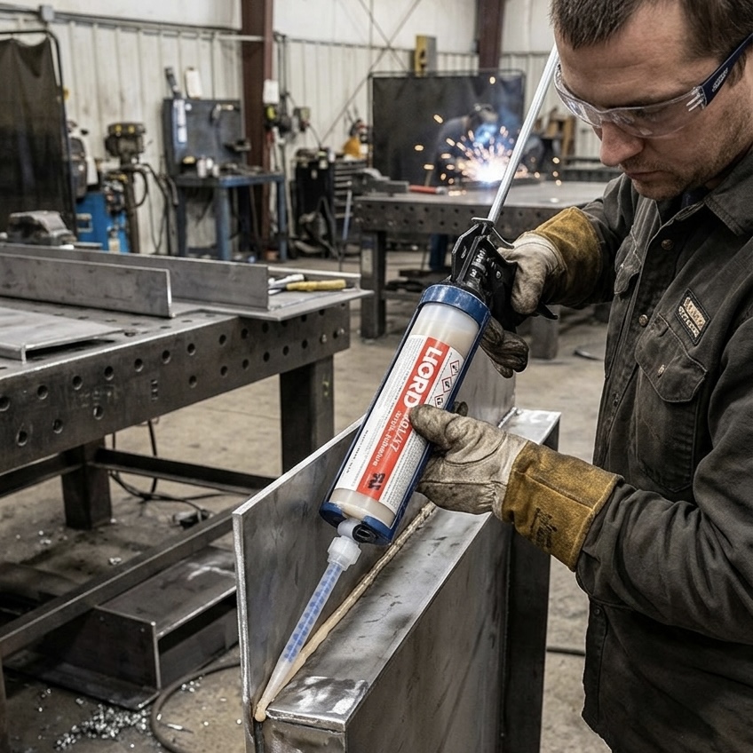 Lord 201/19 CX dispensing in a metal shop
