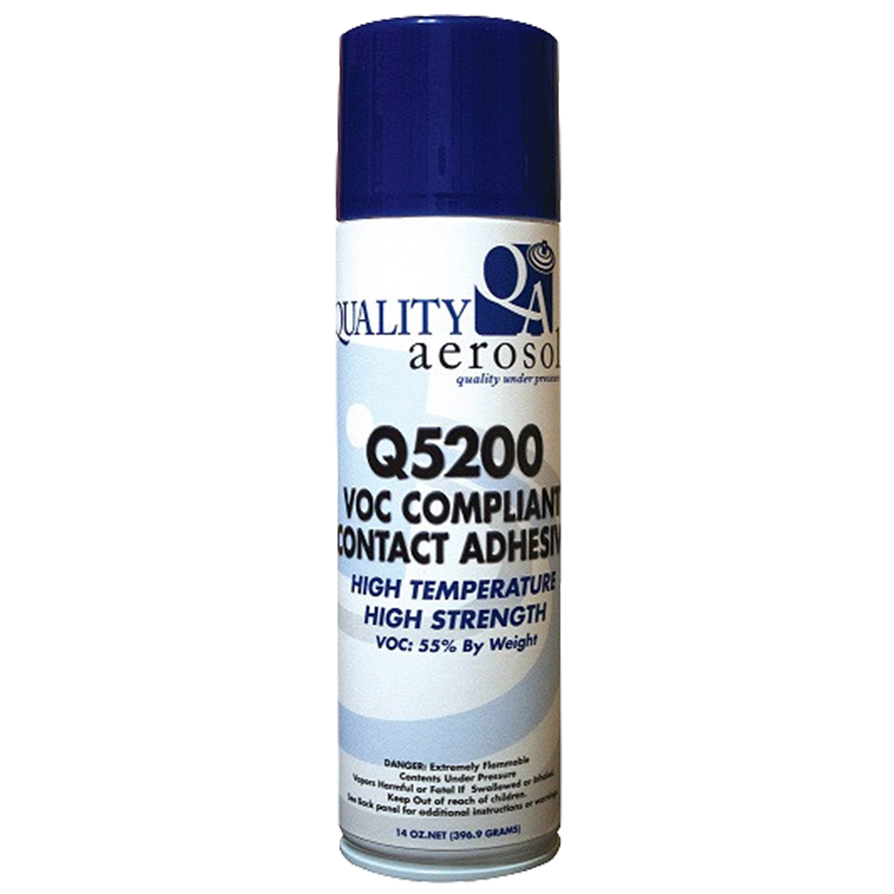 Quality Aerosols Q5500 VOC-Compliant Contact Adhesive, 14 Oz