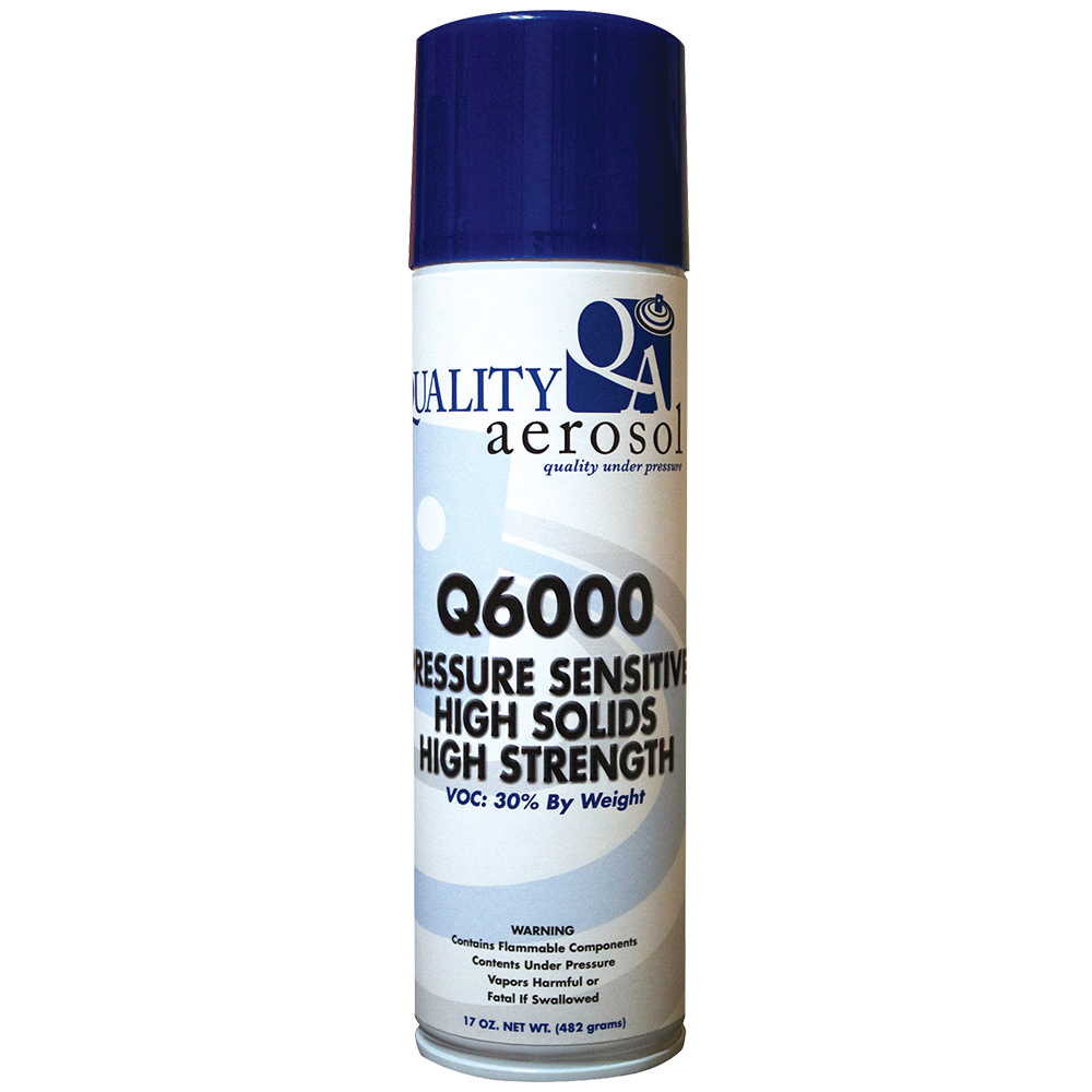 Quality Aerosols Q6200 VOC-Compliant Pressure Sensitive Adhesive