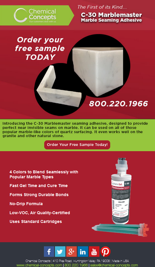 ChemSet Now Offers the Perfect Seaming Adhesive Chemical Concepts