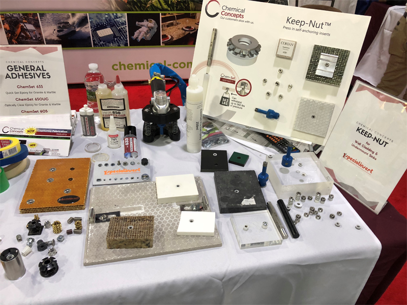 cc booth #2711 display of keep-nut at iwf