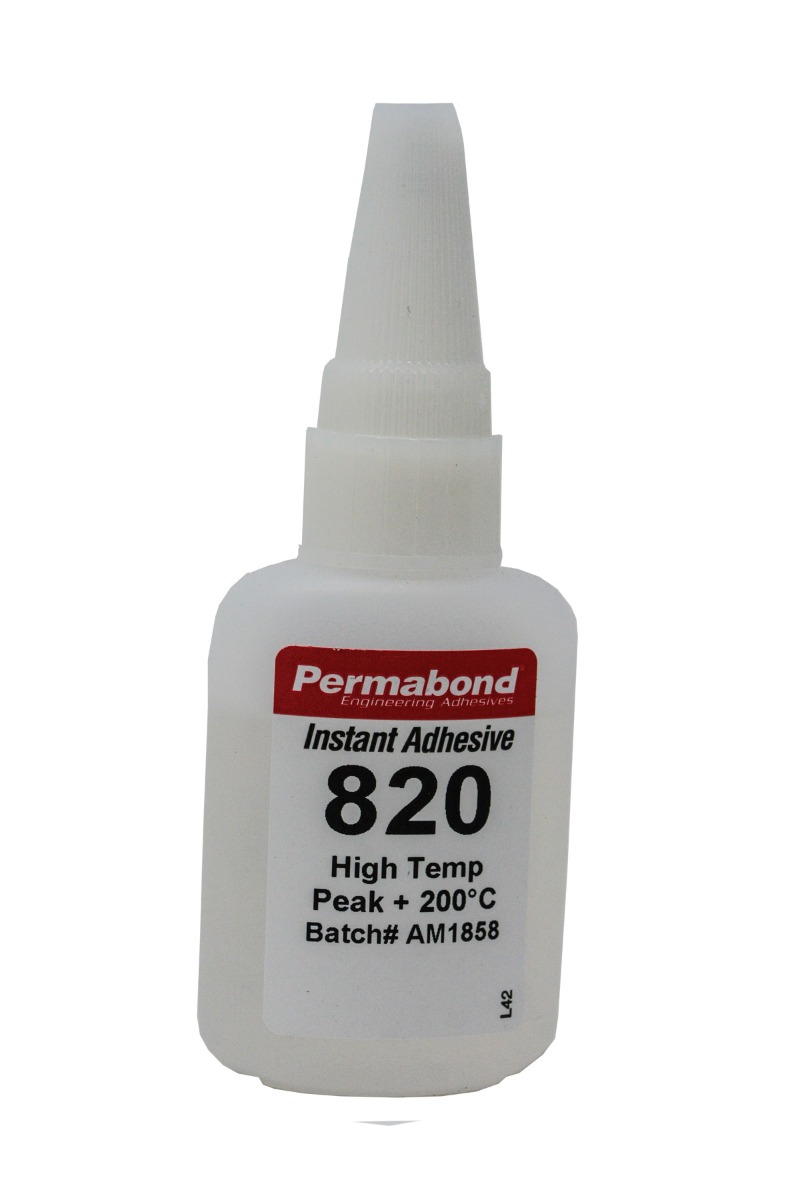 Permabond 825 - Adhesivo de cianocrilato para altas temperaturas