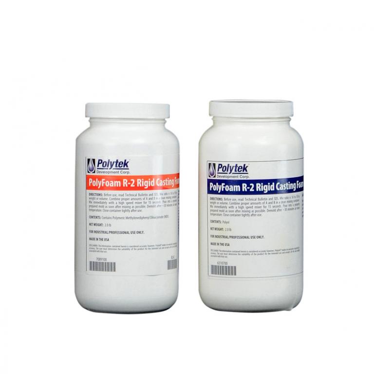 Polytek Polyfoam R-2 Polyurethane Casting Foam-4 lb Kit