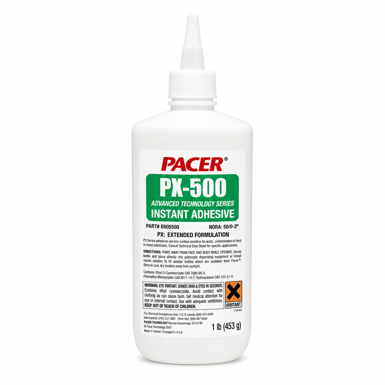 Pacer PX-500 Plastic Performance Cyanoacrylate Adhesive