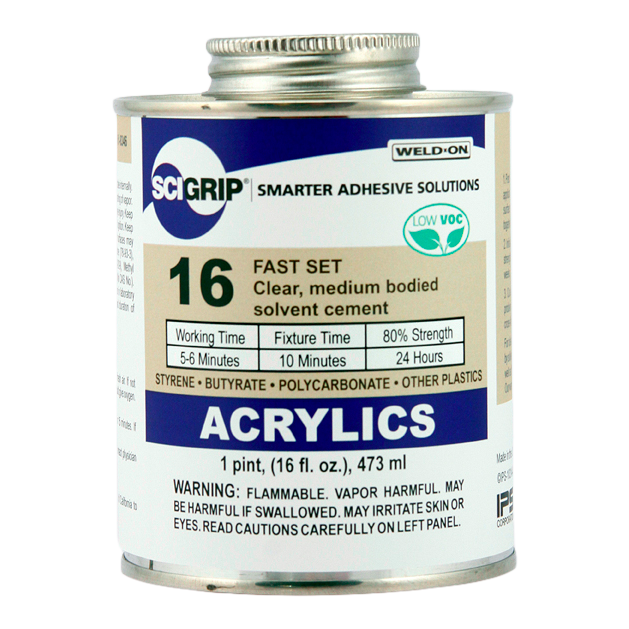 Weld-On/SciGrip #16 Acrylic Plastic Cement - Chemical Concepts
