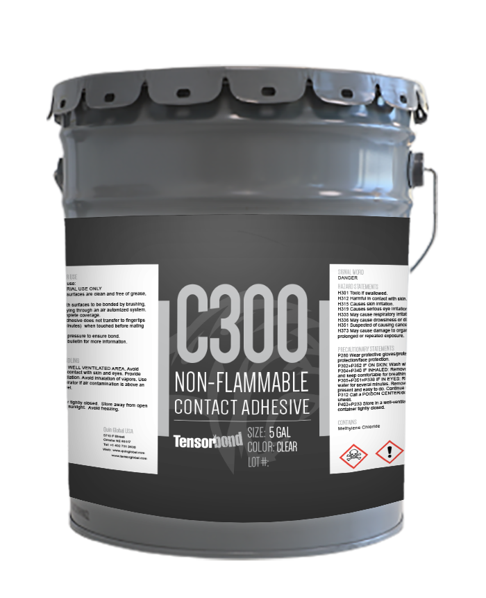 Quin Global C300 Tensorbond NonFlammable Contact Adhesive Chemical