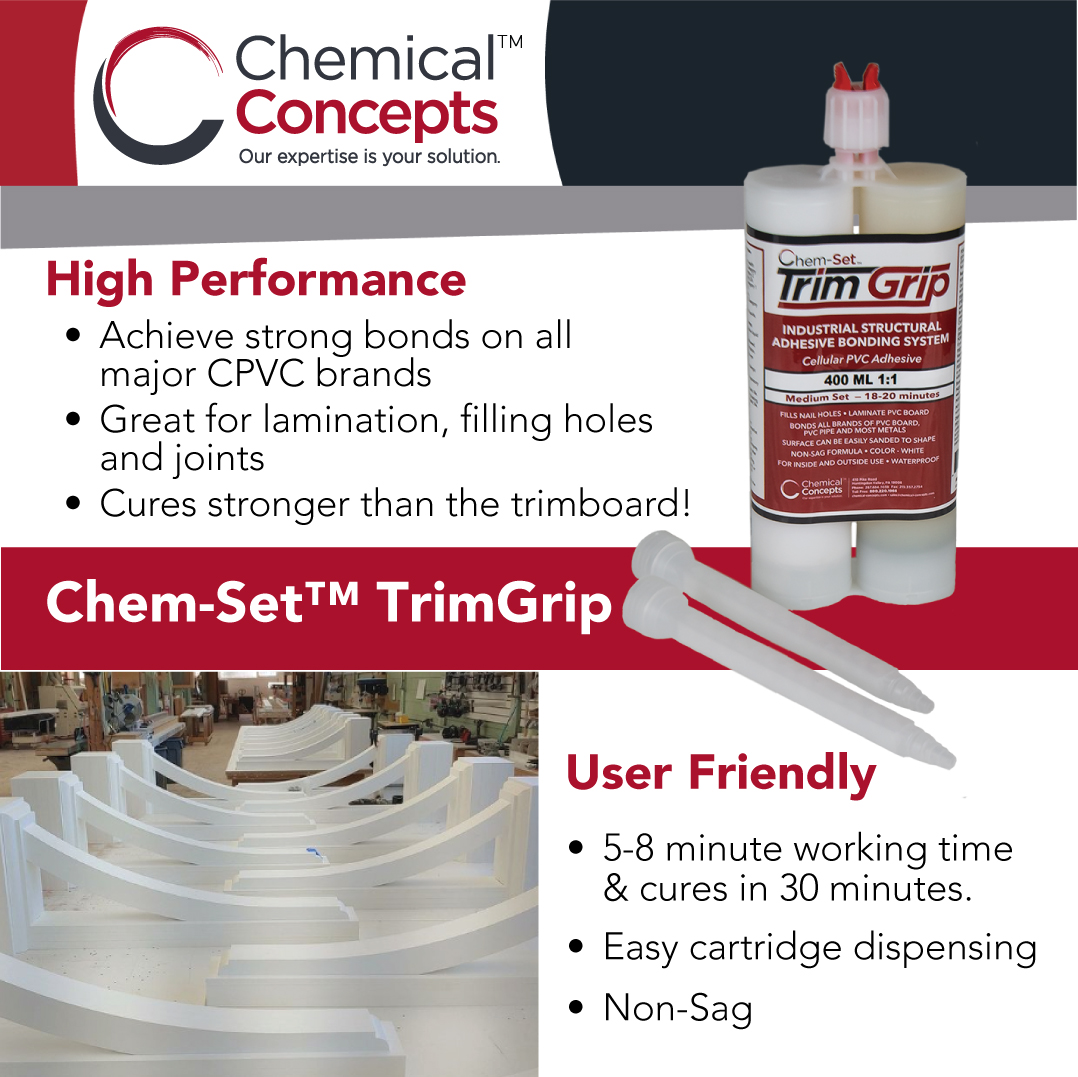 ChemSet TrimGrip PVC Trim Adhesive Chemical Concepts
