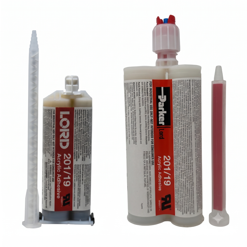 LORD 201/19 structural acrylic adhesive cartridges, 50mL and 210mL