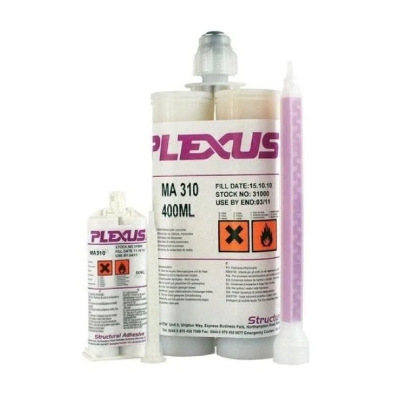 Plexus MA310 methacrylate adhesive 50ml and 400ml twin cartridges