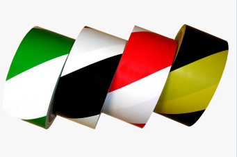 Social Distancing 6 mil Striped Vinyl Floor Tape SST-636