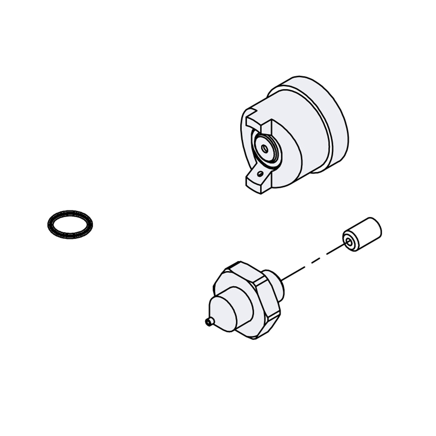Techcon FNC028 Fan Nozzle Cap, 0.028 Inch Orifice