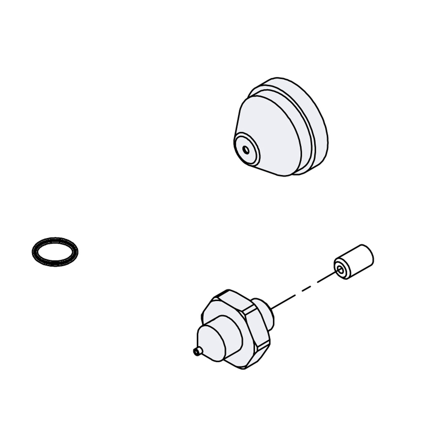 Round Nozzle Cap, 0.014 in Orifice, for TS5540 Spray Valves