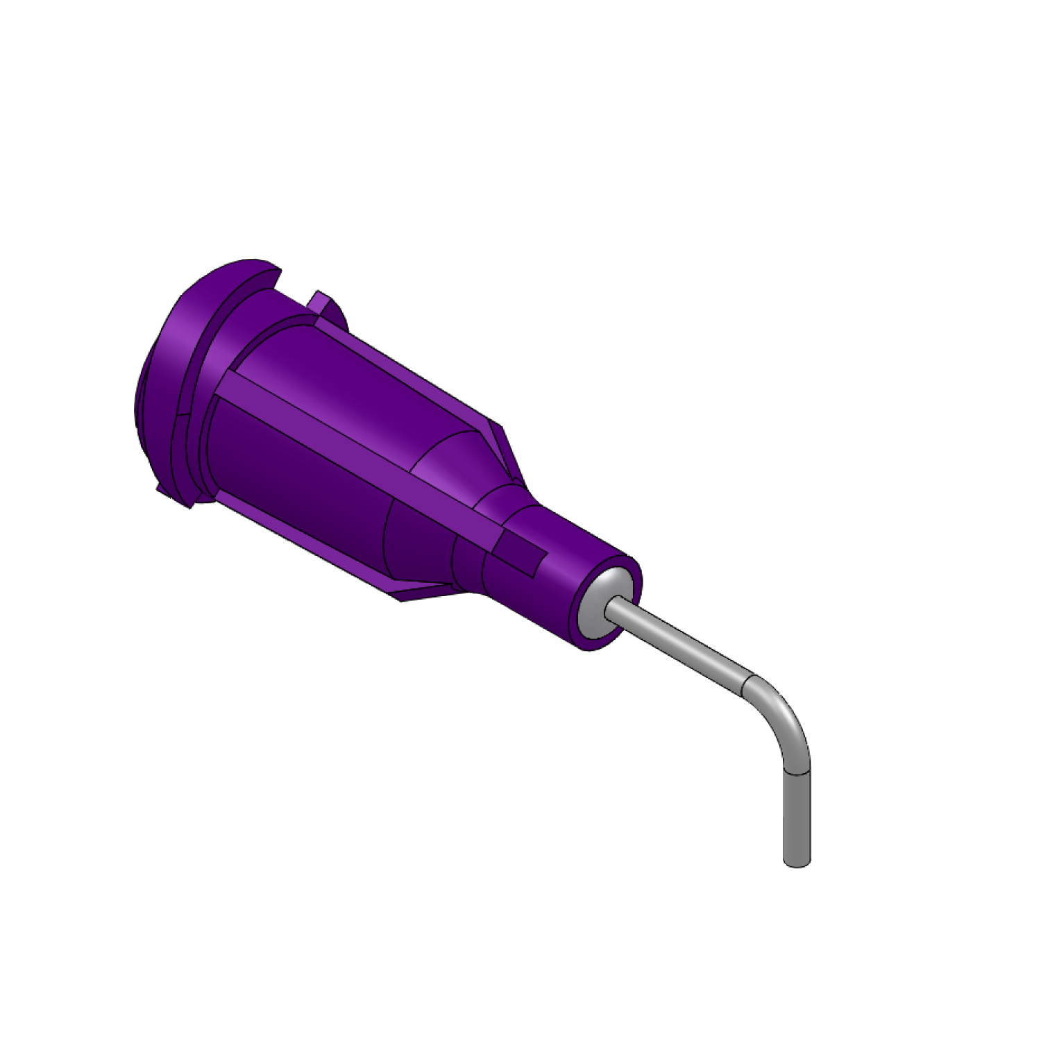 Techcon TE 21 Gauge Bent Dispensing Needle, 1/2 In 90 Degree, Pack of 50