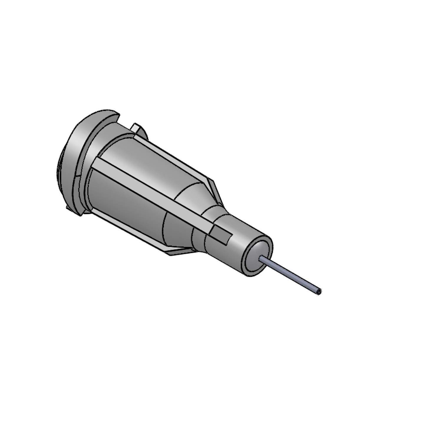Techcon TE Series Dispensing Needle, 27 Gauge x 1/4 in Clear (50-Pack)