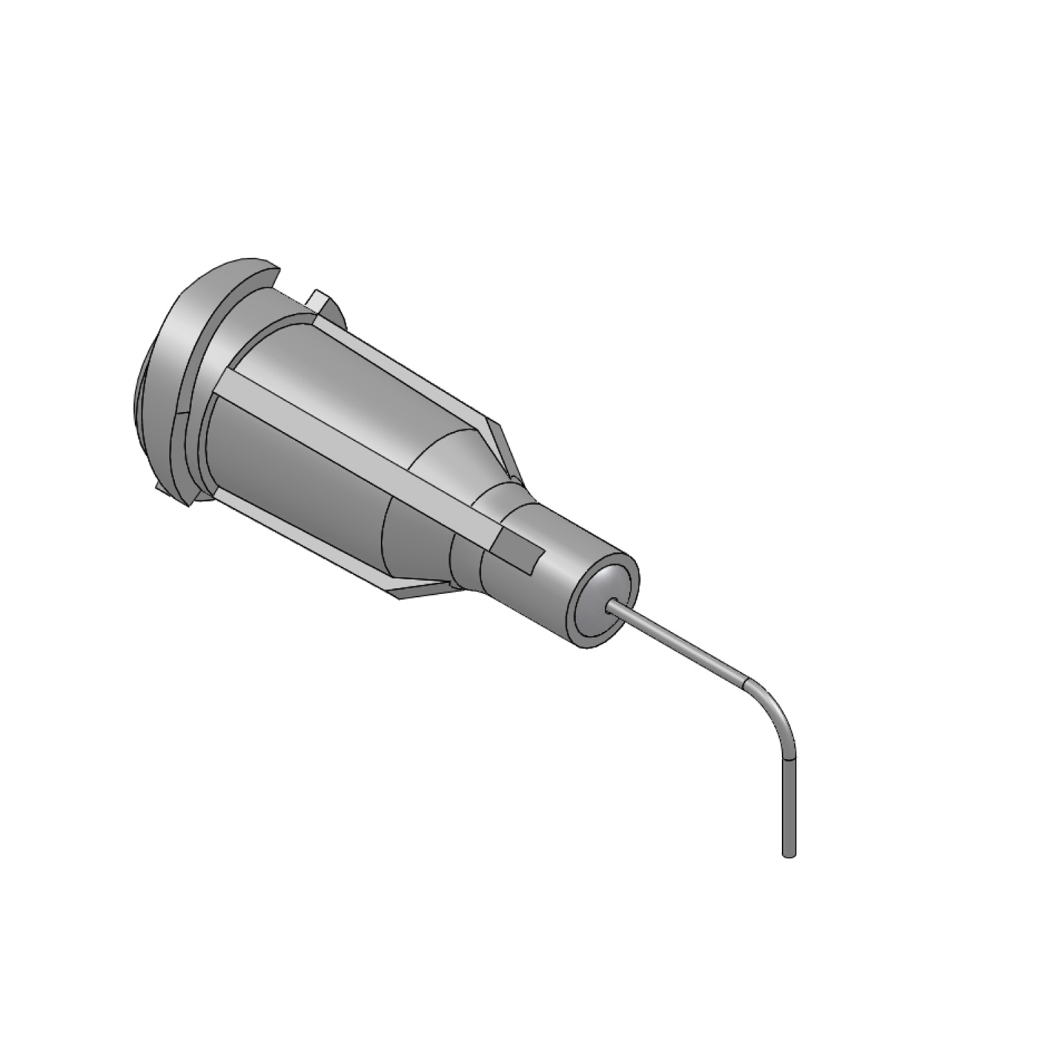 Techcon TE Series 27 Gauge Dispensing Needle, 1/2 in Bent 90 Degree, Pack of 50