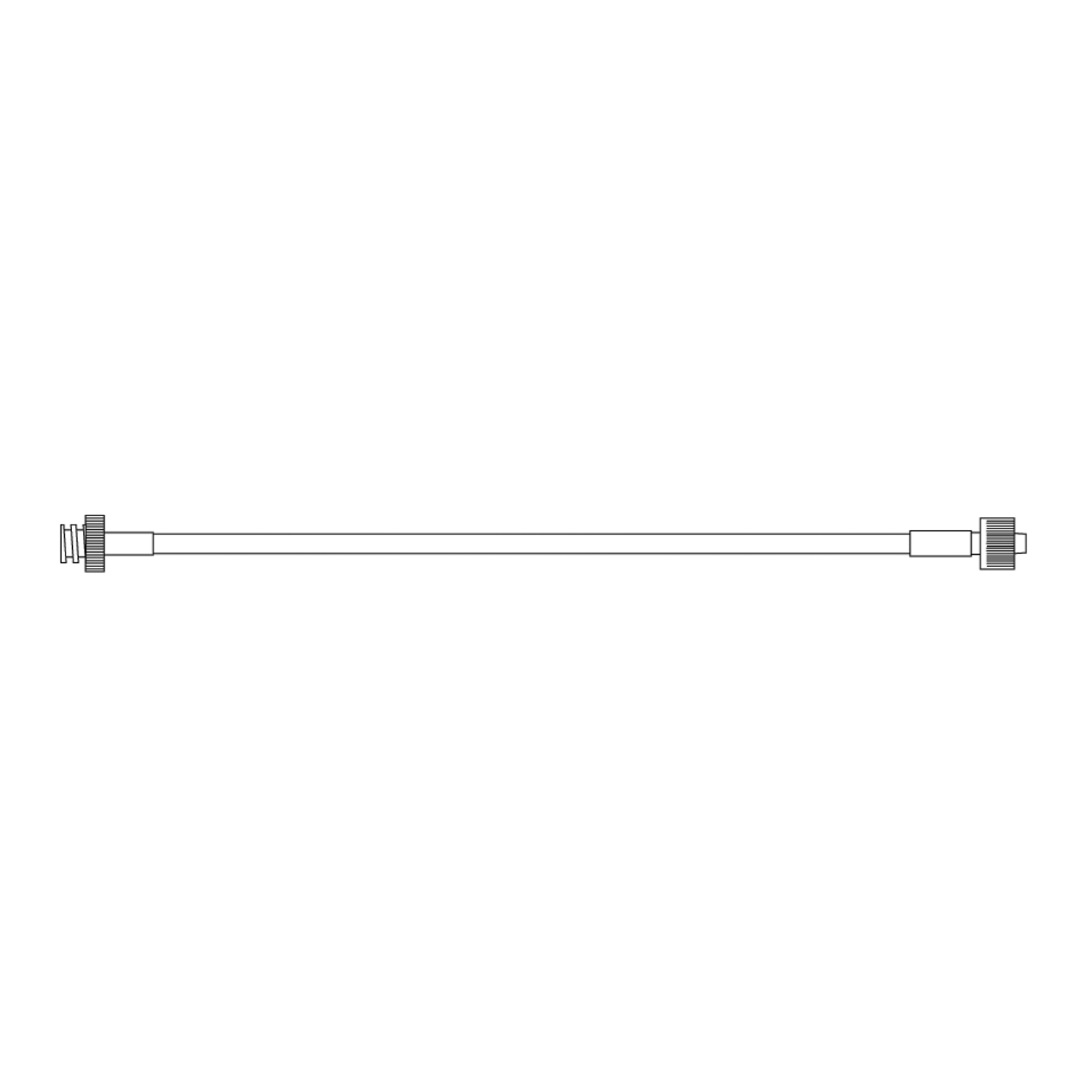 FLUID LINE ASSY, 0.100"ID X 60", M/F, BK (QTY=10)