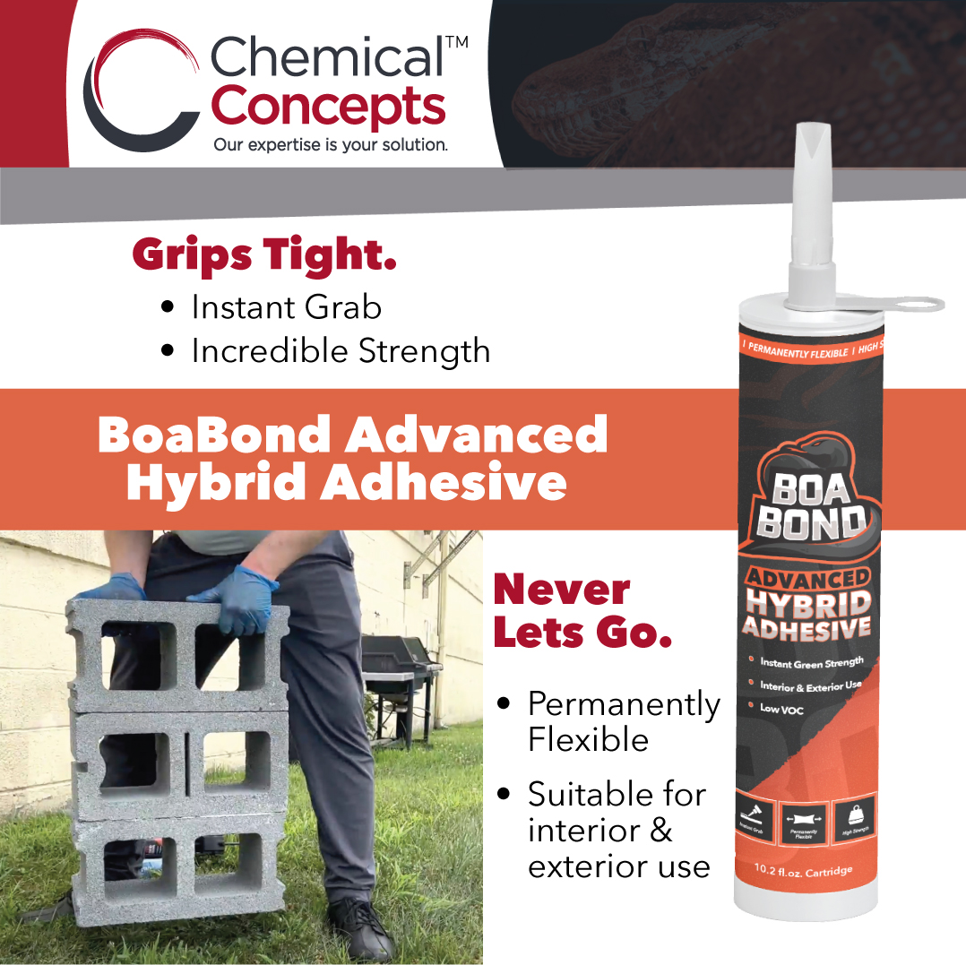 Instant Grab Adhesive – BoaBond Hybrid | Chemical Concepts