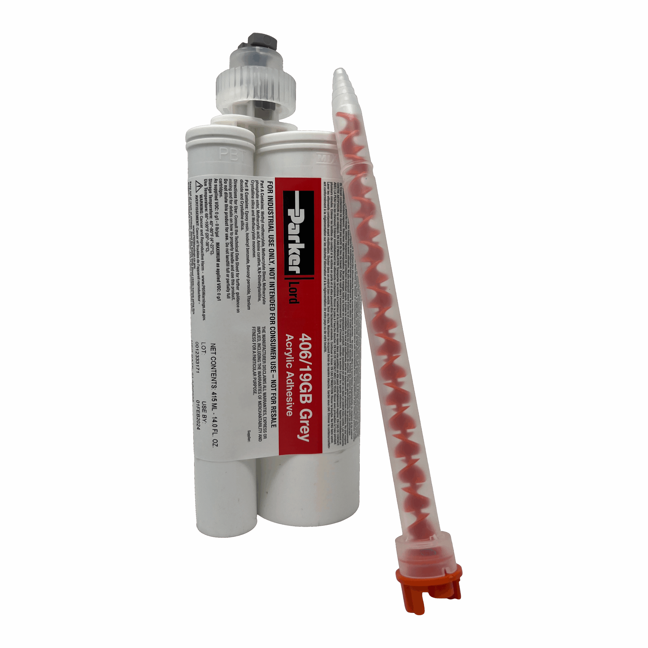 LORD 410/19GB 415ml Cartridge (4:1) Acrylic Adhesive