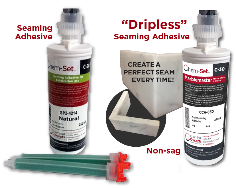 ChemSet C30 Marblemaster "Dripless" Seaming Adhesive 500ml Cartridge iEarth Brown 2820