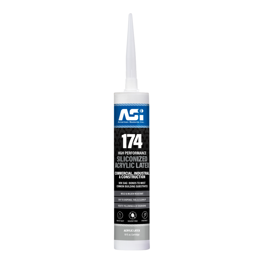 ASI 174 Siliconized Acrylic Latex - White - 5.5 oz Tube