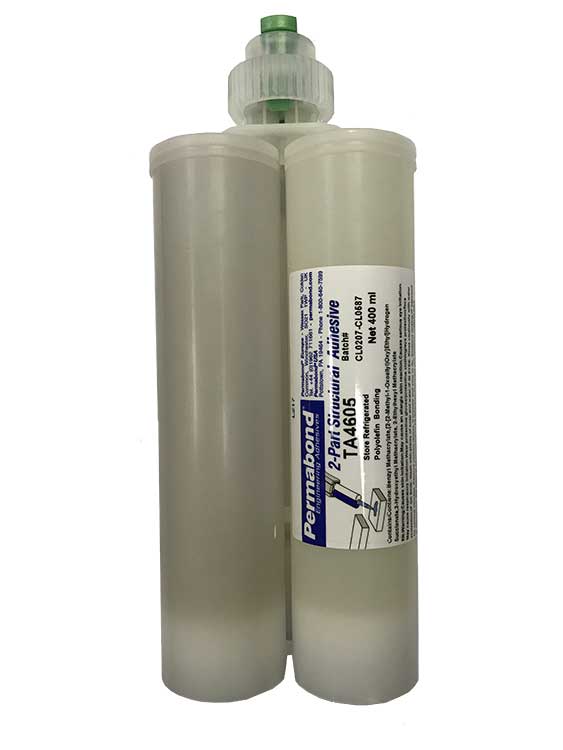 Permabond TA4605 Polypropylene & HDPE Structural Acrylic Adhesive - 400ml Cartridge