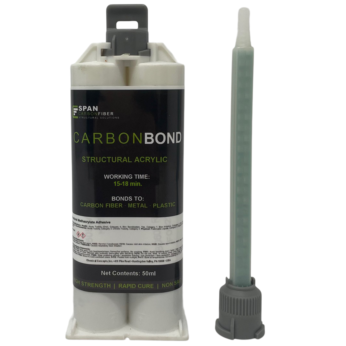 CarbonBond Structural Acrylic Adhesive - Black - 50ml