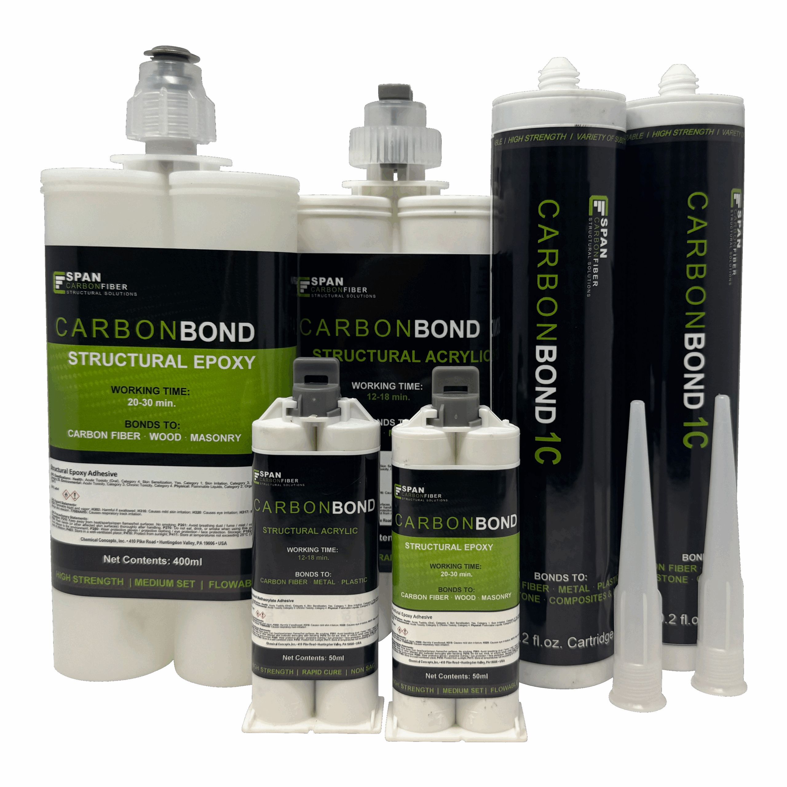 CarbonBond Structural Acrylic Adhesive - Black - 50ml