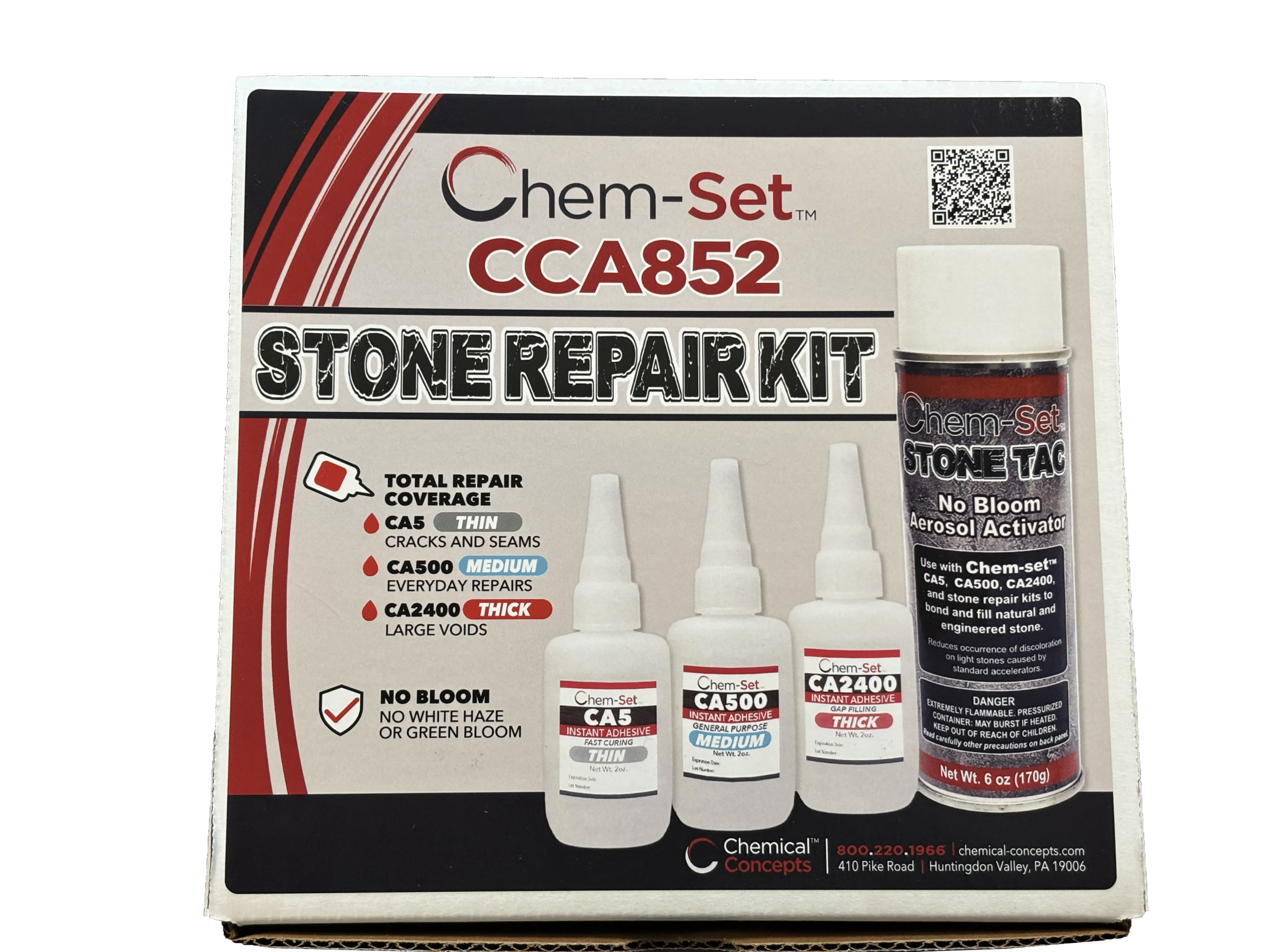 Chem-Set No-Bloom Pro Stone Repair Kit (2 oz) – CCA852