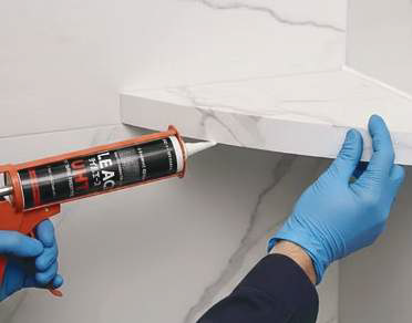 Bead application of Tile Ace UHT