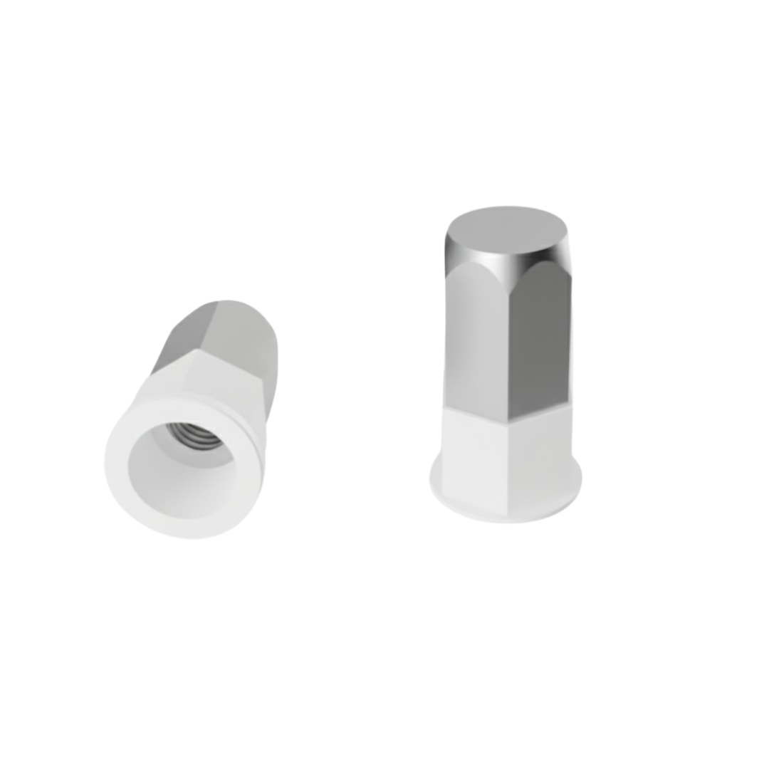 Deform-Nut® 10445 Hex Body, Flush Head, Waterproof – Steel M5 (Precoate 15)