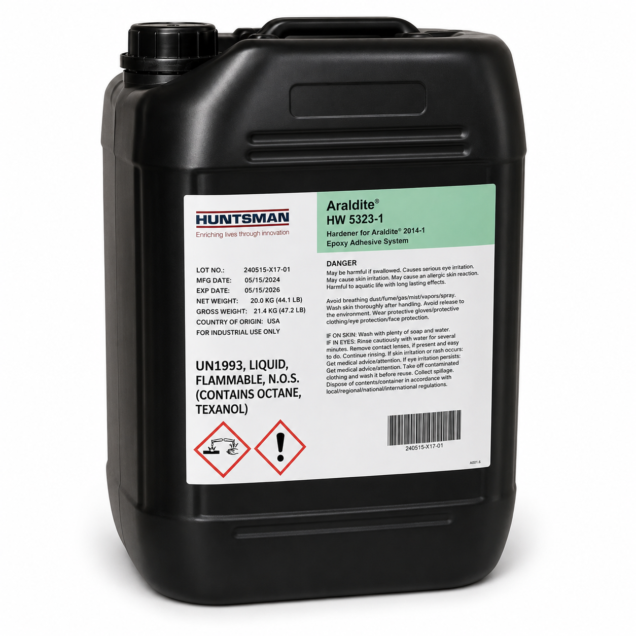 Huntsman HW 5323-1 Hardener for Araldite 2014, 25 kg