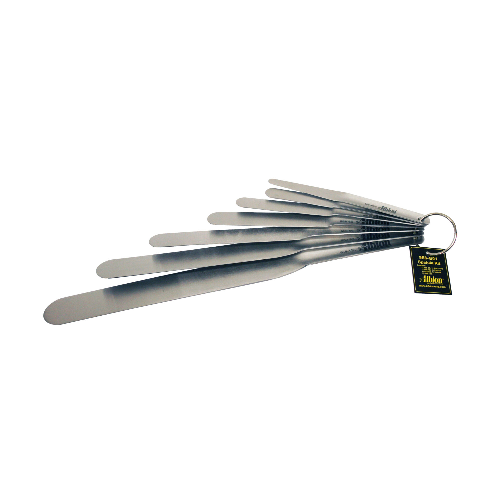 Albion 958-G01 7-Piece Caulk Spatula Set
