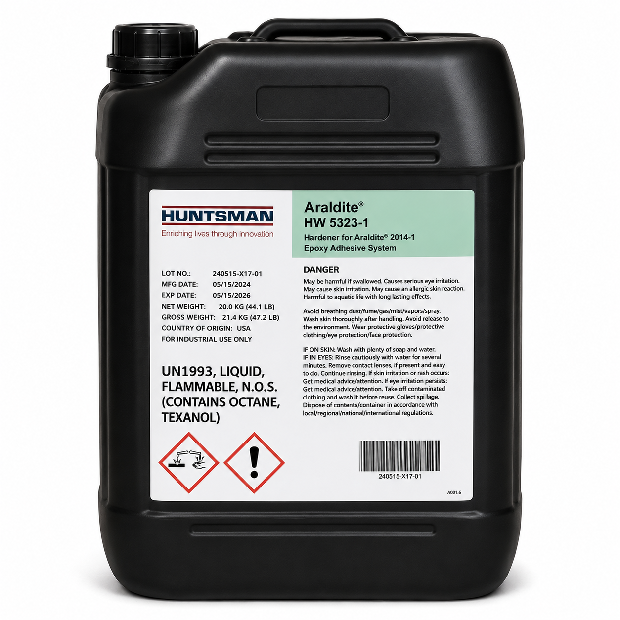 Huntsman HW 5323-1 Hardener for Araldite 2014, 25 kg