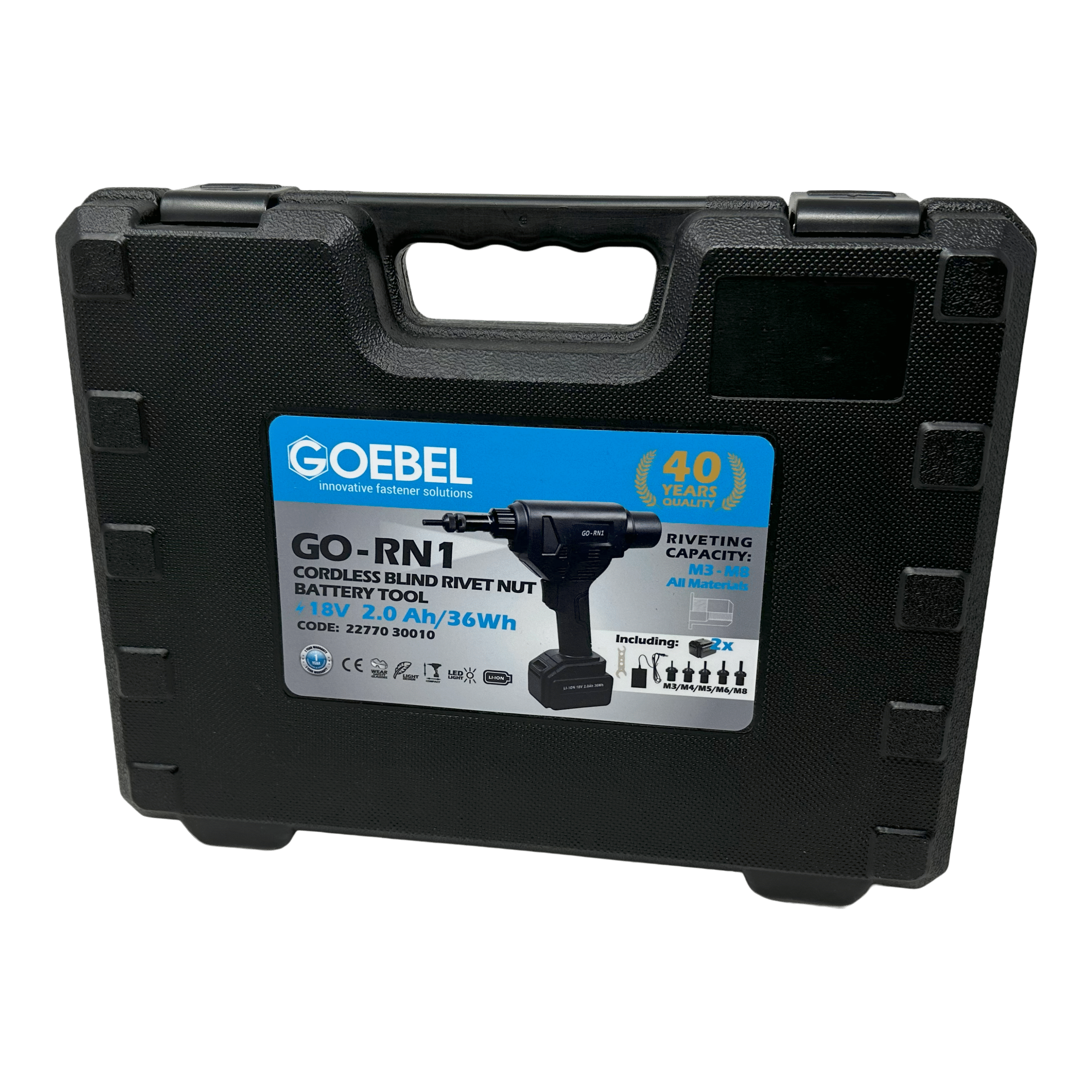Goebel Deform-nut Riv-Nut Battery Tool GO-RN1