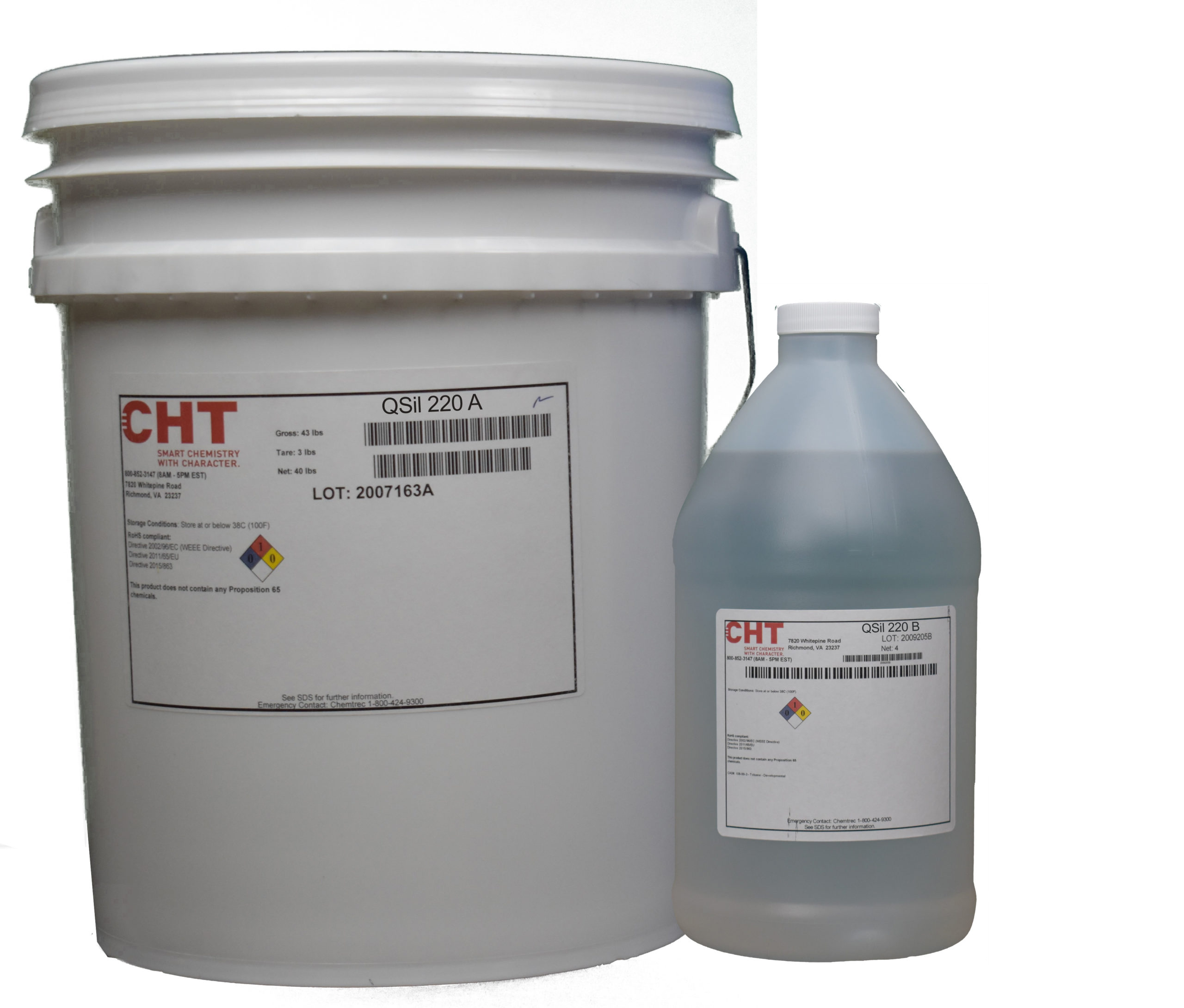 CHT Group QSil 220 Potting Silicone/Encapsulant, Translucent-5 Gallon
