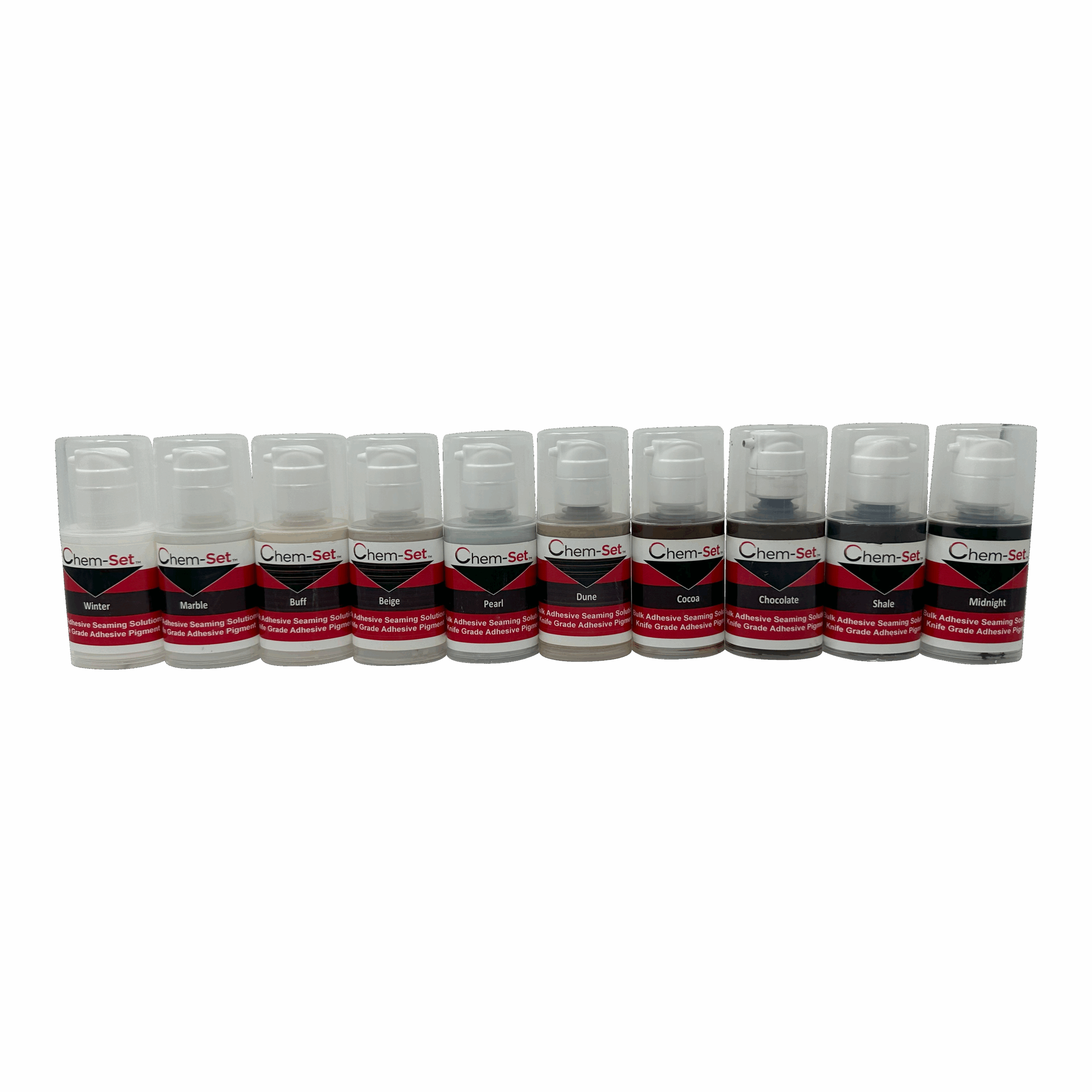 Stone Seam Craftsman 10-PACK Kit - (10) 2oz Pump Dispensers - (See Colors Below)