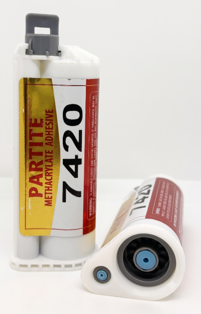 Parson Adhesives Partite 7420 50 ml 10:1 Ratio Methacrylate Adhesive Cartridge