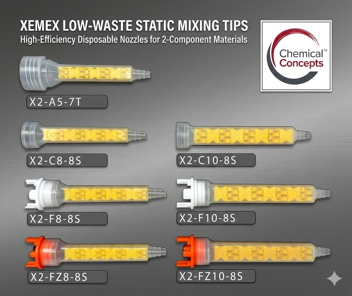 Low-Waste Static Mixers for 2-Part Adhesives | Chemical Concepts