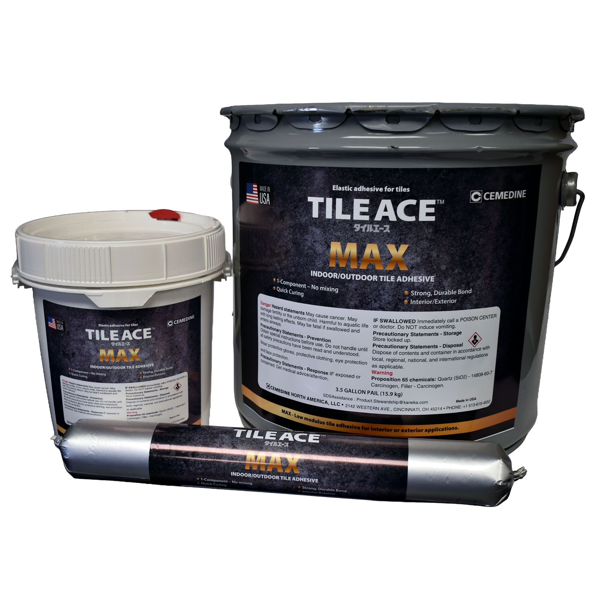 Cemedine Tile Ace Max - Indoor/Outdoor MS Polymer Tile Adhesive